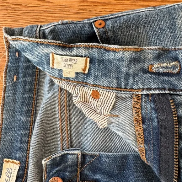 Madewell High Riser Blue Skinny Jeans - Picture 6 of 8
